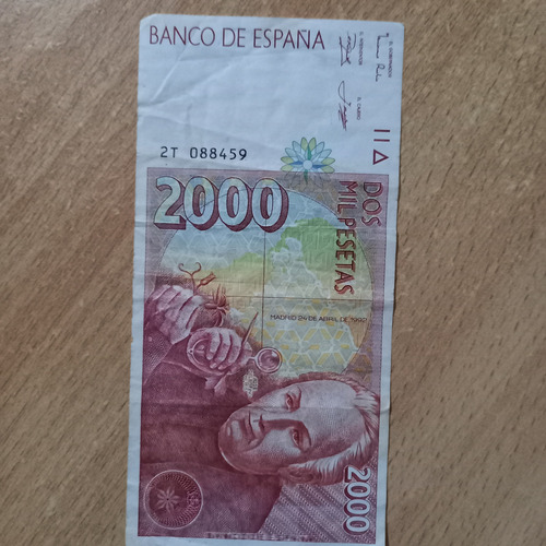 Billete 2000 Pesetas España 1992 (Usado)