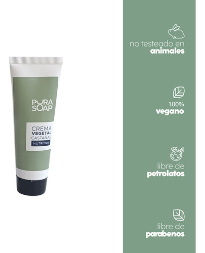 Crema Nutritiva Para Manos Castañas Pura Soap