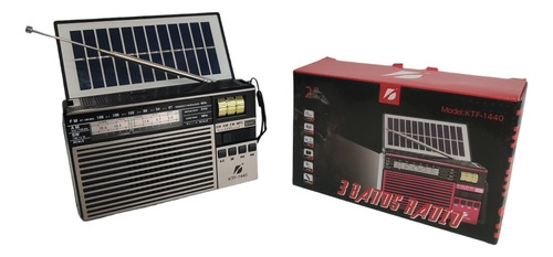 Rádio Vintage Solar Com Lanterna Led Radinho Portátil Am Fm