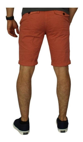 Imagen 3 de 3 de Bermuda Elasticada Slim Fit Rosado