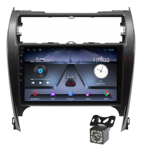 Estéreo Toyota Camry 2012-2014 Con Cámara De Reversa Y Gps 