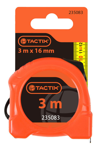 Huincha De Medir Tactix 3 Metros X 16 Mm