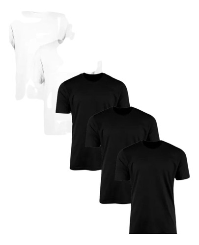 Kit 5 Camisetas Básicas Masculina Lisa Premium 100% Algodão