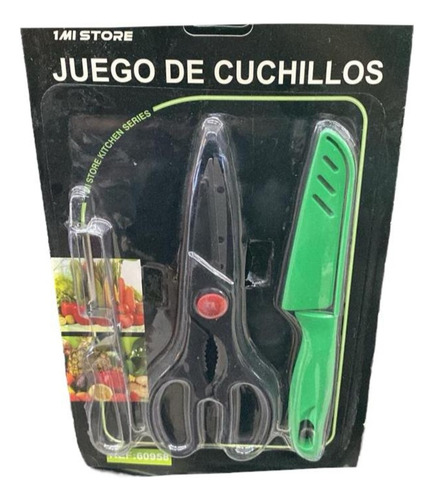 Set Cuchillo, Cortador Y Tijera