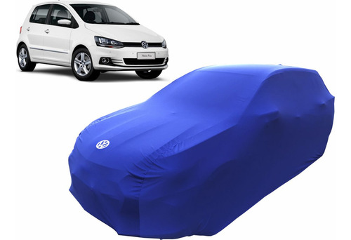 Capa De Tecido P/ Proteção De Carros Volkswagen Fox Cor Azul