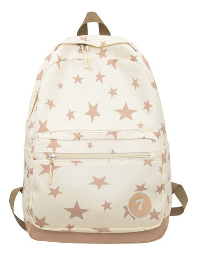 Mochila Escolar Para Niñas Con Estampado De Estrellas Pequeñ