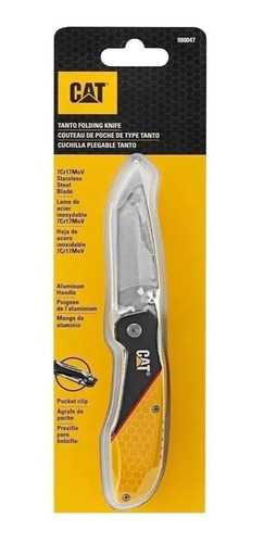 Imagen 6 de 7 de Cuchillo O Navaja Plegable Cat Caterpilar 980047 Hoja Tanto