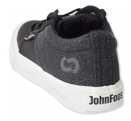 Zapatilla John Foos Unisex 176 Meet New Black Lona Urbanas