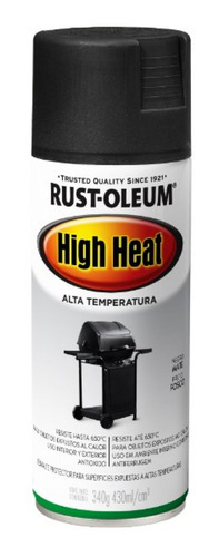 Spray Alta Temperatura Negro Rust Oleum Mimbral