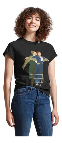 Polera Titanic Jack Y Rose Romance Barco Negro