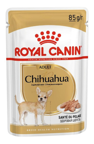 Royal Canin Alimento Húmedo Para Chihuahua Adulto Pouch, 85 