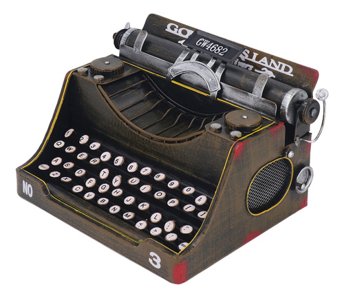 Decoração De Modelo De Máquina De Escrever Retrô Vintage, Re