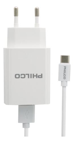 Cargador Qc619 Carga Rápida Qualcom 3.0 Cable Tipo-c, Philco