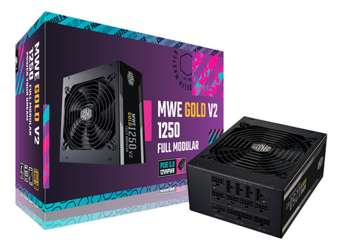 Fuente De Poder Cooler Master Gx3 1250w Gold Atx3.0 Modular