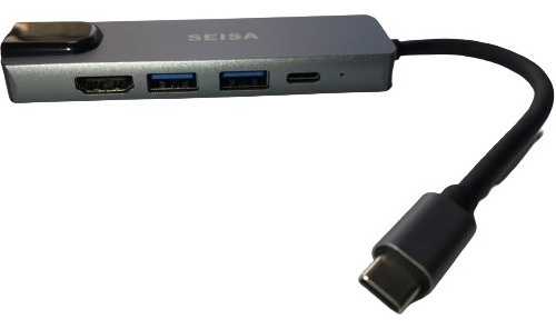 Adaptador Tipo C 5 En 1 Puertos Hdmi Usb 3.0 Rj45 Laptop Cel