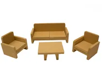 Comprar Juego Living Grande Para Casita De Muñecas Mdf