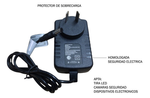 Imagen 4 de 10 de Fuente 12v 2a Switching Transformador 220v Camaras Tira Led