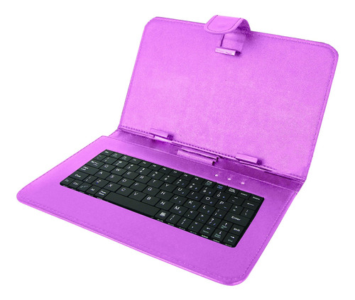 Teclado Universal Para Tablet Android Funda Tableta 10  Rosa