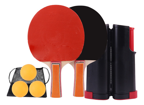 Set De Tenis De Mesa, Pelotas, Red, Mesa Portátil