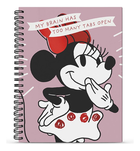 Cuaderno Mooving Universitario A4 T/dura 96 Hjs Minnie Mouse