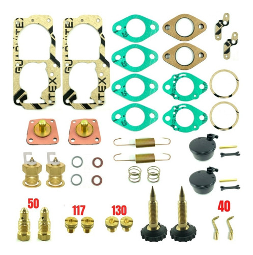 Kit Reparo Carburador Duplo Kombi 1600 Gasolina 32pdsit 