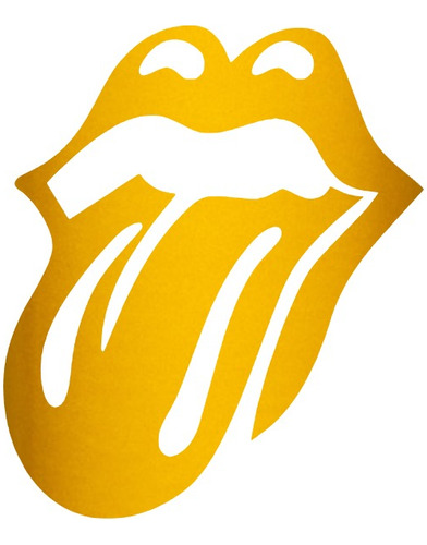 Vinil Sticker Reflejante P/auto Lengua Rolling Stones Rock
