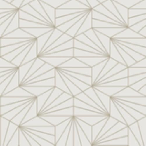 Papel Parede Geometrico Star L94900 Branco-prat Rolo Fechado