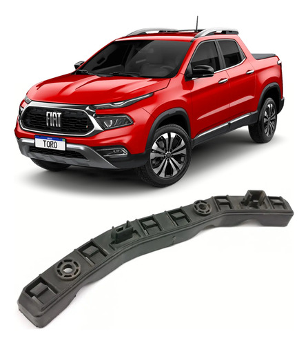 Guia Parachoque Dianteiro Direito Fiat Toro 2016 A 2022