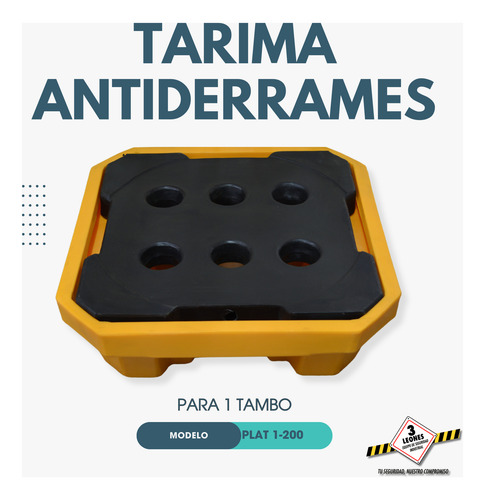 Plataforma Antiderrames Químicos Tarima Para 1 Tambo