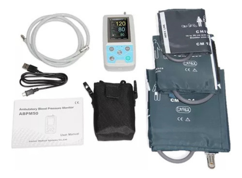 Monitor de presión arterial digital de brazo automático Contec ABPM50 blanco