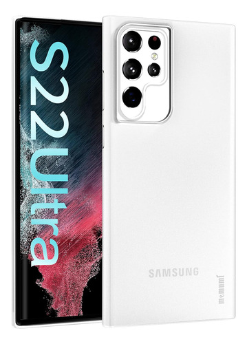 Funda Para Samsung Galaxy S22 Ultra Delgada Color Blanco