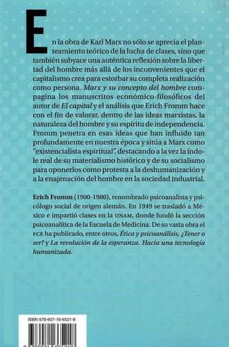 Marx Y Su Concepto Del Hombre - Incluye Manuscritos -