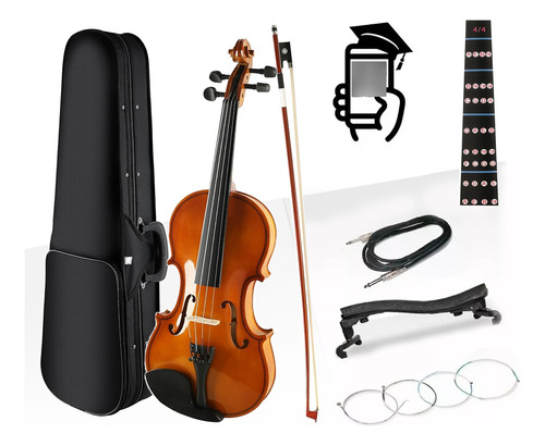 Violin 4/4 De Arce Incluye Arco Estuche Y Accesorios Av-e03