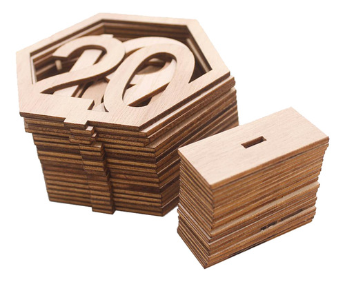 Números De De Madeira 1 20 Conjunto De Decoração Diy
