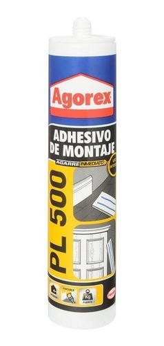 Agorex Pl 500 Cartucho 370 Ml (adhesivo De Montaje)