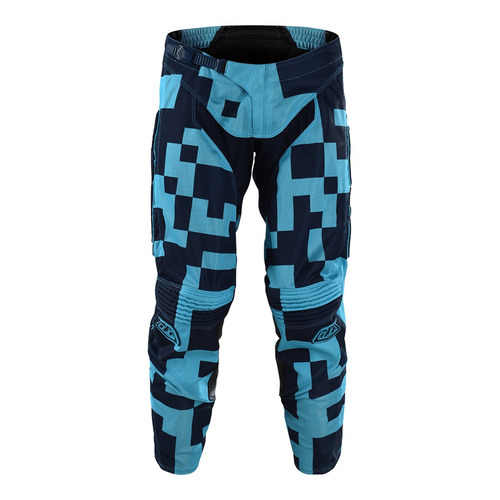 Imagen 3 de 3 de Pantalon Motocross Troy Lee Gp Air Maze Celeste/azul