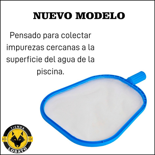 Imagen 2 de 10 de Sacahojas Vulcano Piletas Piscinas Plano 19mm Rejilla Basura