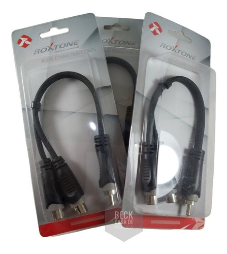 Imagen 9 de 10 de Cable 1 Rca Macho - 2 Rca Hembra Roxtone Rayc570l02
