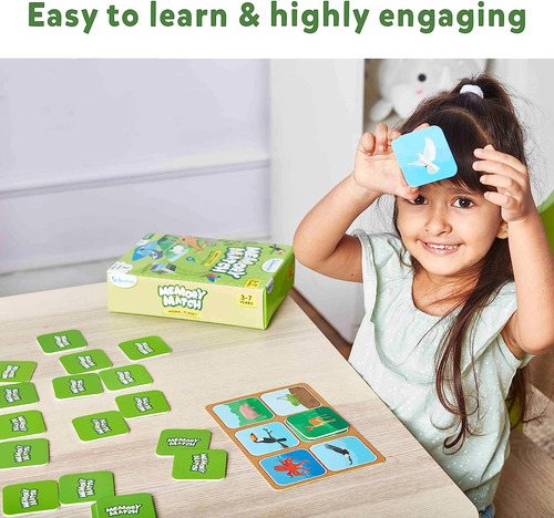 Juego De Mesa Memory Match : Animal Planet