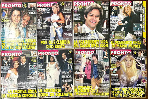 Revista Pronto Precio X 8 Completas De Colección! (Usado)
