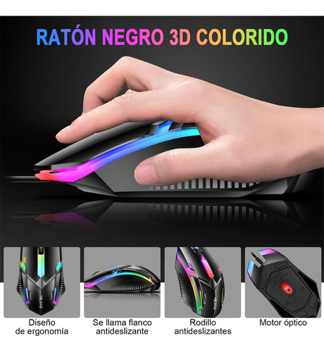 Meryado Teclado Mecanico,kit Teclado Y Mouse Alambrico