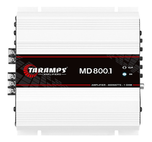 Imagem 1 de 5 de Amplificador Taramps Md 8000.1 2 Ohms 8000w Rms Som Autom.