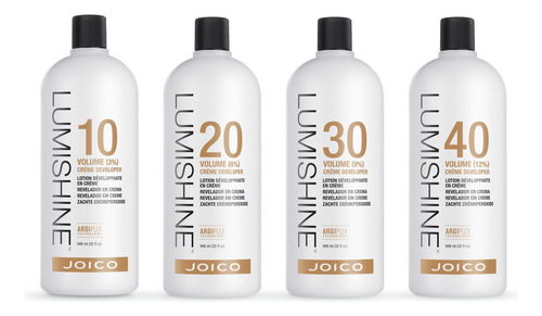 Oxidante Joico Lumishine 946ml 10 20 30 40 Volúmenes Tono 3% (10 volúmenes)