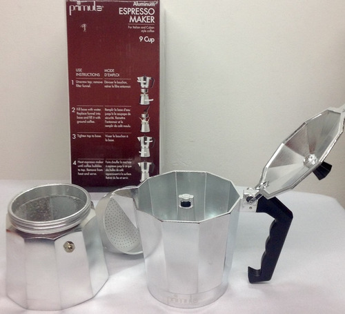 Cafetera Espresso Primula En Aluminio 9 Tazas Ref 3309