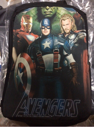 Mochila Backpack Escolar 40x30cm Capitan America Avengers