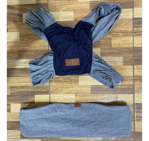Fular Portabebe Prearmado Espalda Jean Gris Claro Ulla Oh! Gris Xl (Usado)