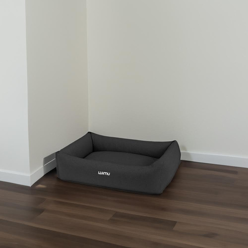Cama Para Perro Gato Mascota Suave Comoda Resistente 65x40cm Color Negro