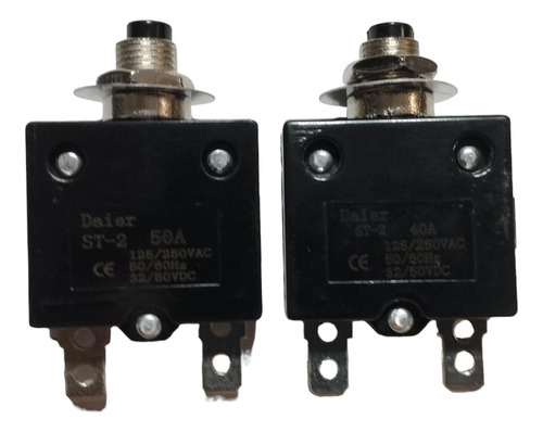 Interruptor De Circuito Térmico 40a-50a-60a 125/250vac