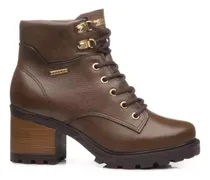 Comprar Bota Pegada Dama Cuero Confort Acordonada Calidad Forrada
