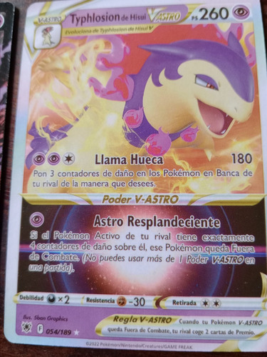 Proxy/repli Carta Pokemon Typhlosion Hisui V Astro